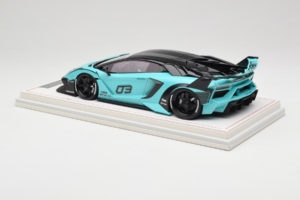 Lamborghini Aventador Liberty Walk LB-Silhouette WORKS GT Evo Mintgrön IVY 1:18 REMC001 Resin — bild 5 av 7
