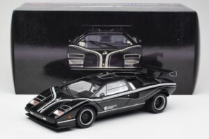 Lamborghini Countach LP500S Svart Kyosho 1:18 08326K Metall — bild 8 av 8