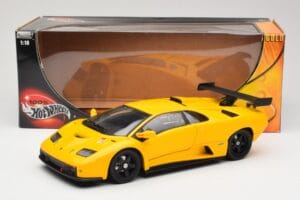 Lamborghini Diablo GTR Gul Hot Wheels 1:18 53885 Metall — bild 8 av 8