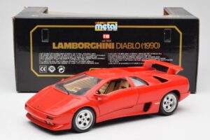 Lamborghini Diablo Röd Bburago 1:18 3028-M1 Metall — bild 8 av 8