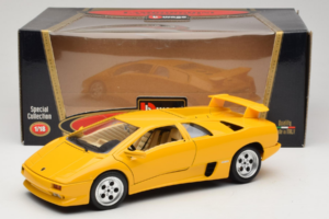 Lamborghini Diablo Gul Bburago 1:18 3041 Metall — bild 8 av 8