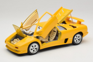 Lamborghini Diablo Gul Bburago 1:18 3041-M2 Metall — bild 2 av 8