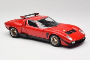 Lamborghini Miura SVR Röd & Svart Kyosho 1:18 08319R Metall — bild 6 av 8