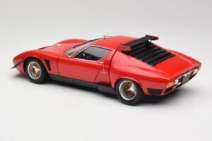 Lamborghini Miura SVR Röd & Svart Kyosho 1:18 08319R Metall — bild 7 av 8
