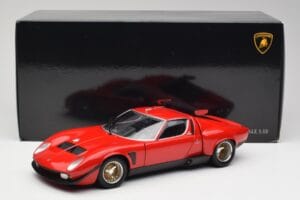 Lamborghini Miura SVR Röd & Svart Kyosho 1:18 08319R Metall — bild 8 av 8