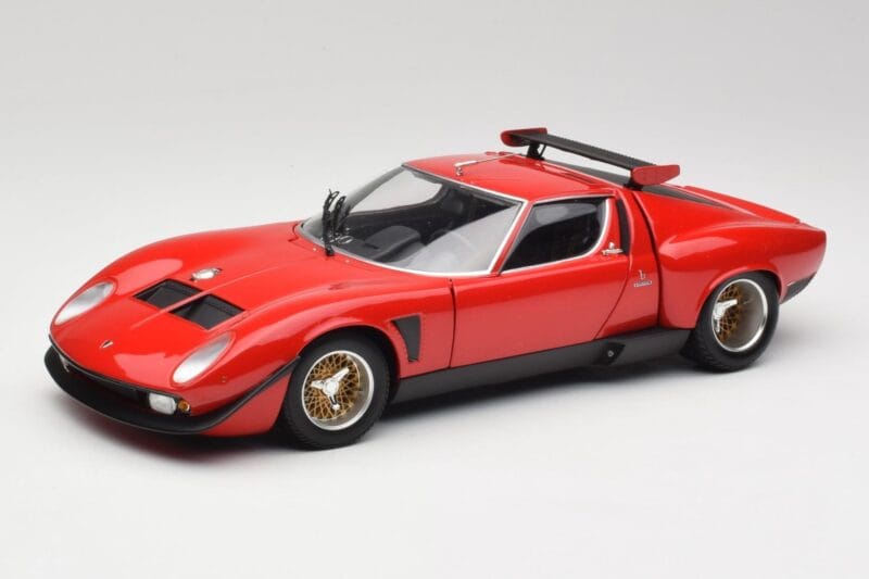 Lamborghini Miura SVR Röd & Svart Kyosho 1:18 08319R Metall