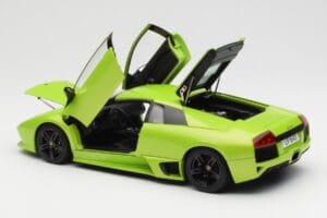 Lamborghini Murcielago LP640 Ithaca Grön Metallic AUTOart 1:18 74624 Metall — bild 5 av 8