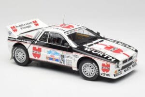 Lancia 037 #1 G. Cunico / E. Bartolich Targa Florio Winner 1983 Kyosho 1:18 08302H Metall — bild 6 av 8