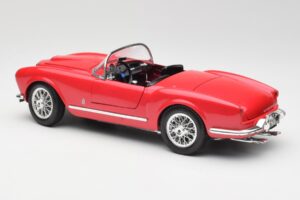 Lancia Aurelia B24 Spider Röd Bburago 1:18 3010 Metall — bild 7 av 8