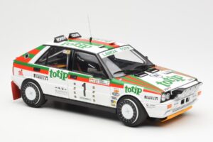Lancia Delta HF 4WD #1 D. Cerrato Totip Rally Targa Florio 1987 Kyosho 1:18 08960C Metall — bild 6 av 8