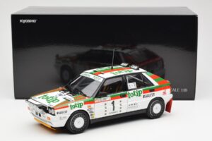 Lancia Delta HF 4WD #1 D. Cerrato Totip Rally Targa Florio 1987 Kyosho 1:18 08960C Metall — bild 8 av 8