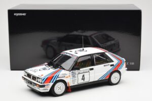 Lancia Delta HF 4WD #4 M. Alen / I. Kivimaki Martini Rally 1000 Lakes 1987 Kyosho 1:18 08960B Metall — bild 8 av 8
