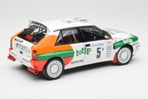 Lancia Delta HF Integrale Evo II Totip #5 A. Aghini / S. Farnocchia Rally Monte Carlo 1993 Kyosho 1:18 08348F Metall — bild 3 av 8