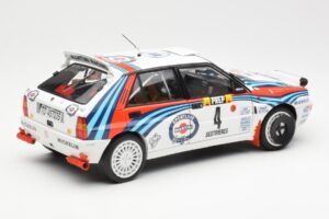 Lancia Delta HF Integrale Evo Martini #4 D. Auriol / B. Occelli Winner Rally Monte Carlo 1992 Kyosho 1:18 08348A Metall — bild 3 av 8