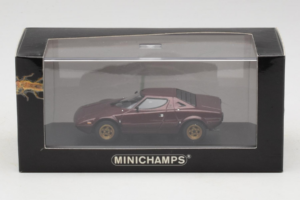 Lancia Stratos Burgundyrött Minichamps 1:43 LANCIA001 Metall — bild 4 av 4