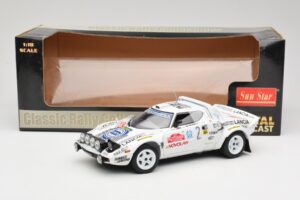 Lancia Stratos HF #2 Jolly Club A. Fassina / M. Mannini Rally Sanremo 1979 Sun Star 1:18 4510 Metall — bild 6 av 6