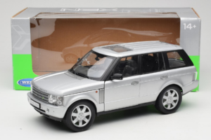 Land Rover Range Rover L322 Silver Welly 1:18 12536W Metall — bild 8 av 8