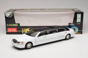 Lincoln Limousine Vit Sun Star 1:18 1260 Metall — bild 8 av 8