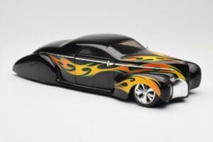 Lincoln Zephyr Scrape Custom Svart med Flammor Hot Wheels 1:18 57319 Metall — bild 6 av 8