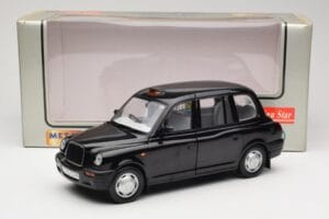 London Taxi TX1 Svart Sun Star 1:18 1120 Metall — bild 8 av 8