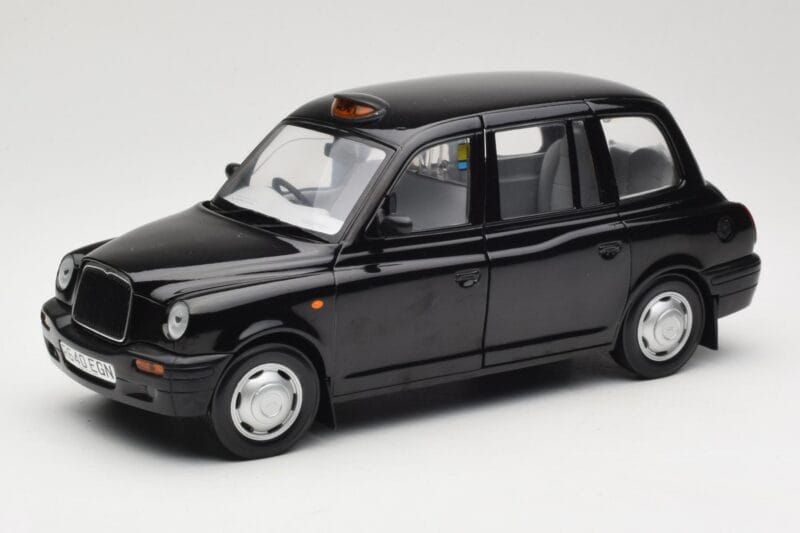 London Taxi TX1 Svart Sun Star 1:18 1120 Metall