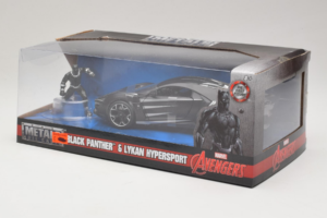 Lykan HyperSport Black Panther Med Figur Metals Diecast 1:24 99723 Metall — bild 3 av 3