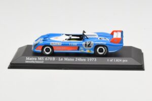 Matra Simca MS670B #12 J-P. Beltoise / J-P. Jabouille / J-P. Jaussaud 24 Hours of Le Mans 1973 Minichamps 1:43 430731112 Meta