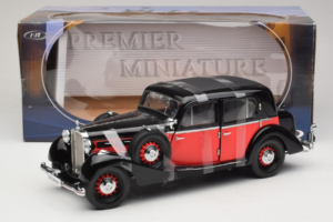 Maybach SW35 Hardtop Svart Röd Premier Miniature 1:18 PM-38208 Metall — bild 6 av 6