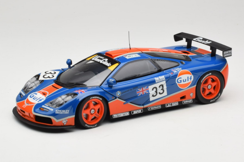 McLaren F1 GTR Gulf #33 R. Bellm / M. Weaver / J-J. Lehto 24 Hours of Le Mans 1996 UT Models 1:18 530161833 Metall