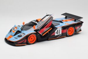 McLaren F1 GTR Gulf #41 P. Gounon / S. Oloffson 24 Hours of Le Mans 1997 Minichamps 1:18 530133741 Metall — bild 2 av 8