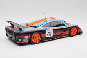McLaren F1 GTR Gulf #41 P. Gounon / S. Oloffson 24 Hours of Le Mans 1997 Minichamps 1:18 530133741 Metall — bild 3 av 8