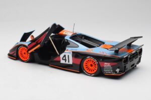 McLaren F1 GTR Gulf #41 P. Gounon / S. Oloffson 24 Hours of Le Mans 1997 Minichamps 1:18 530133741 Metall — bild 5 av 8
