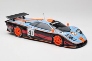 McLaren F1 GTR Gulf #41 P. Gounon / S. Oloffson 24 Hours of Le Mans 1997 Minichamps 1:18 530133741 Metall — bild 6 av 8