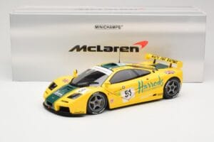 McLaren F1 GTR Harrods Mach One Racing #51 A. Wallace / D. Bell / J. Bell 24 Hours of Le Mans 1995 Minichamps 1:18 530133551  — bild 8 av 8