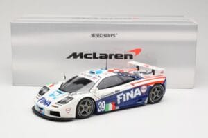 McLaren F1 GTR Team Bigazzi #39 N. Piquet / A. Cecotto / D. Sullivan 24 Hours of Le Mans 1996 Minichamps 1:18 530133639 Metal — bild 8 av 8