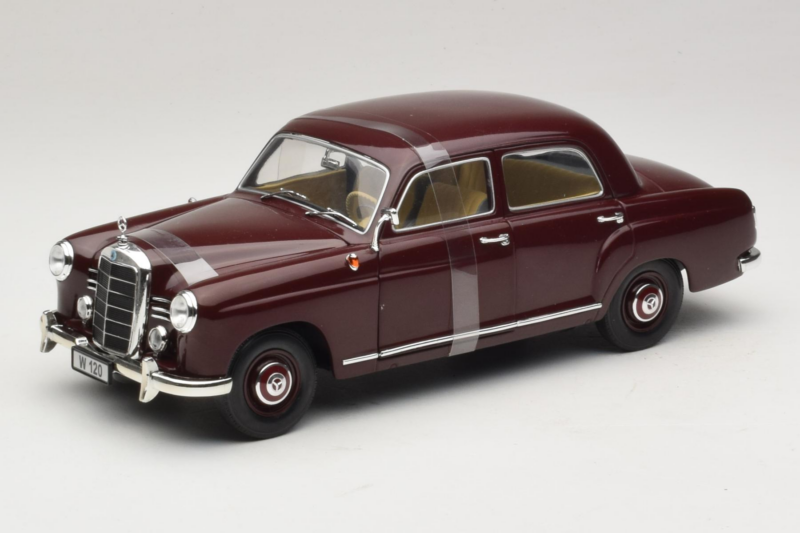 Mercedes 180 Ponton Mörkröd Revell 1:18 08876 Metall