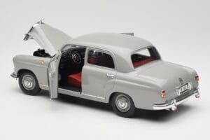 Mercedes 180 W120 Ponton Graphite Grey Revell 1:18 08974 Metall — bild 5 av 8