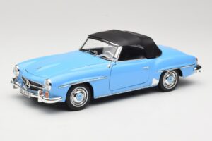 Mercedes 190 SL W121 Ljusblå Norev 1:18 183400 Metall