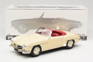 Mercedes 190 SL W121 Beige Minichamps 1:18 103037034 Metall — bild 8 av 8