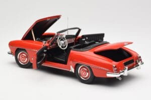 Mercedes 190 SL W121 Guards Red Minichamps 1:18 100037032 Metall — bild 5 av 8