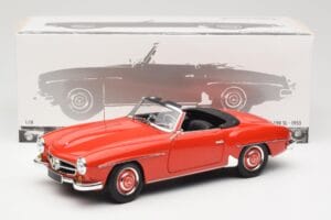 Mercedes 190 SL W121 Guards Red Minichamps 1:18 100037032 Metall — bild 8 av 8