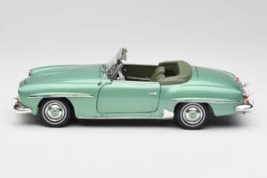 Mercedes 190 SL W121 Ljusgrön Metallic Norev 1:18 183401 Metall — bild 5 av 9