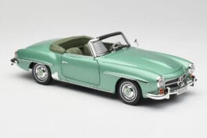 Mercedes 190 SL W121 Ljusgrön Metallic Norev 1:18 183401 Metall — bild 7 av 9
