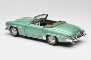 Mercedes 190 SL W121 Ljusgrön Metallic Norev 1:18 183401 Metall — bild 8 av 9