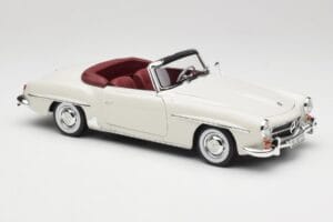 Mercedes 190 SL W121 Ljusgrå Norev 1:18 B66040710 Metall — bild 8 av 10