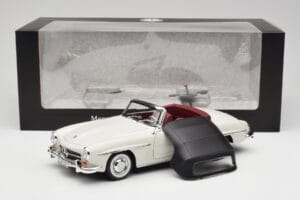 Mercedes 190 SL W121 Ljusgrå Norev 1:18 B66040710 Metall — bild 10 av 10