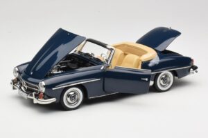 Mercedes 190 SL W121 Middle Blue Norev 1:18 183403 Metall — bild 2 av 8