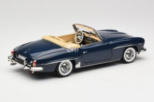 Mercedes 190 SL W121 Middle Blue Norev 1:18 183403 Metall — bild 3 av 8