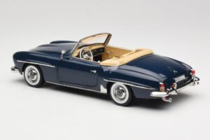 Mercedes 190 SL W121 Middle Blue Norev 1:18 183403 Metall — bild 7 av 8
