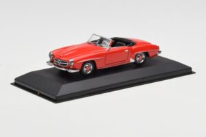 Mercedes 190 SL W121 Röd Minichamps 1:43 940033131 Metall — bild 2 av 4